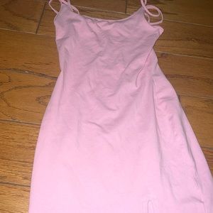 Pink mini dress cotton